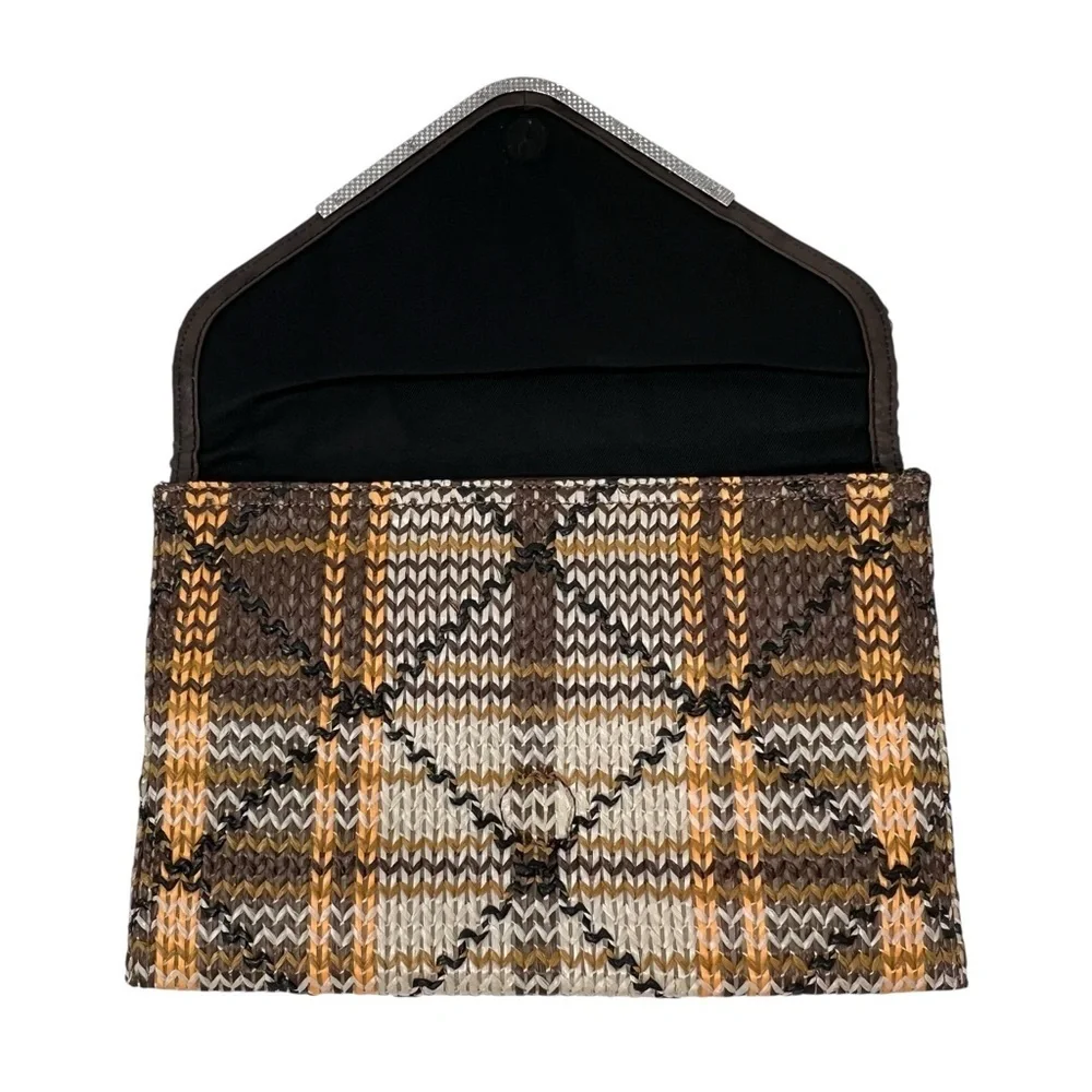 BCBGeneration (BCBG) Oversized Envelope Woven Straw 12